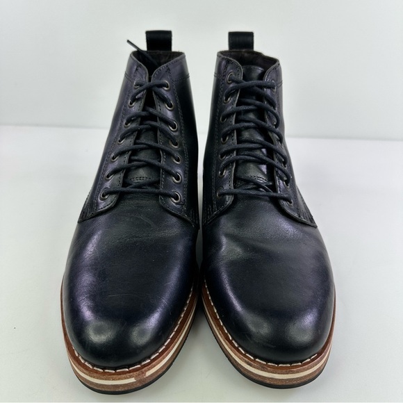 Helm Men’s Hollis Cap Toe Lace Up Boots - Black - Size 8M main image 4